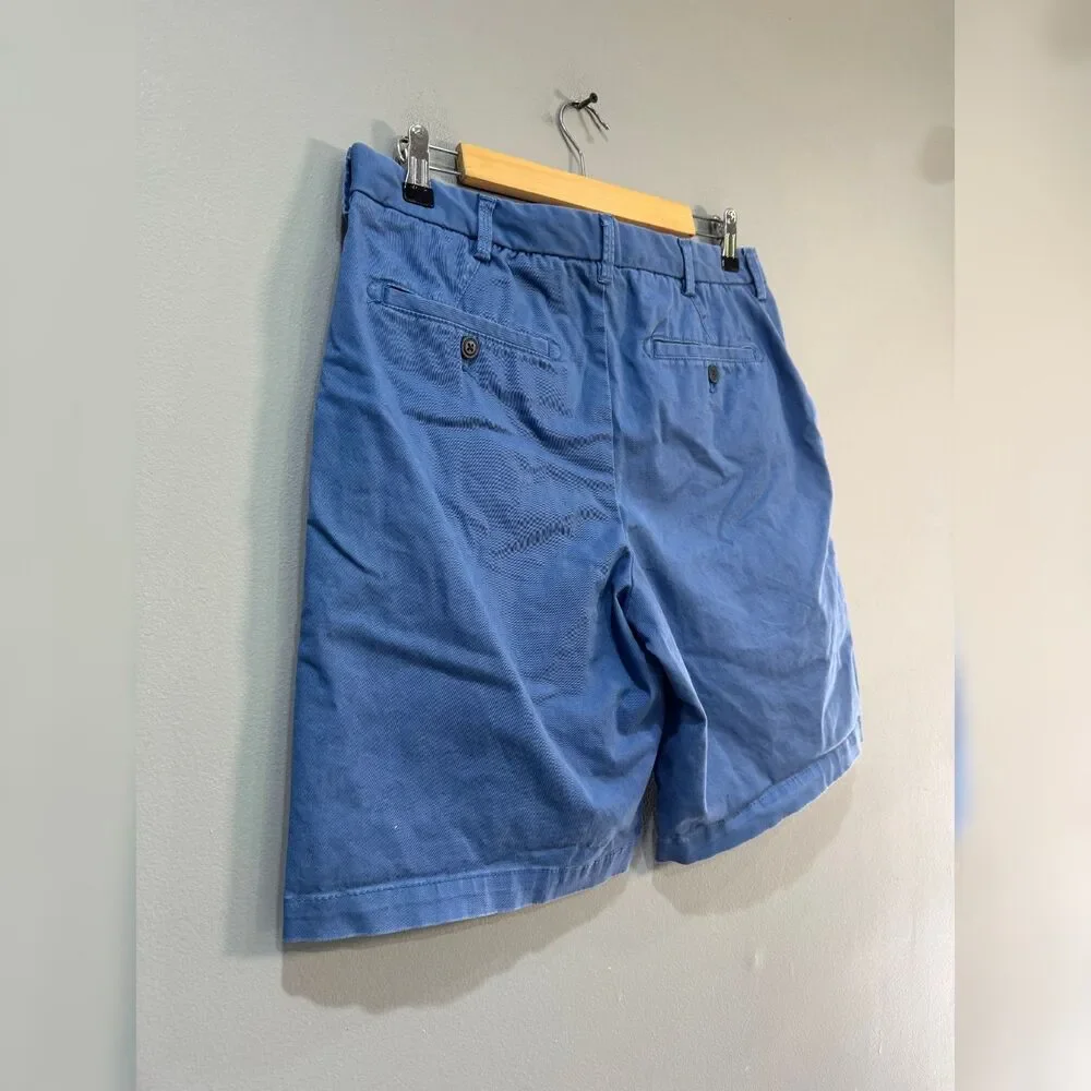 Men's Blue Izod Saltwater Stretch Cotton Shorts Size 32 EUC